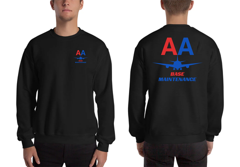 AMERICAN AIRLINES APPAREL - Base Maintenance  Red-Blue Logo Men's Sweatshirt