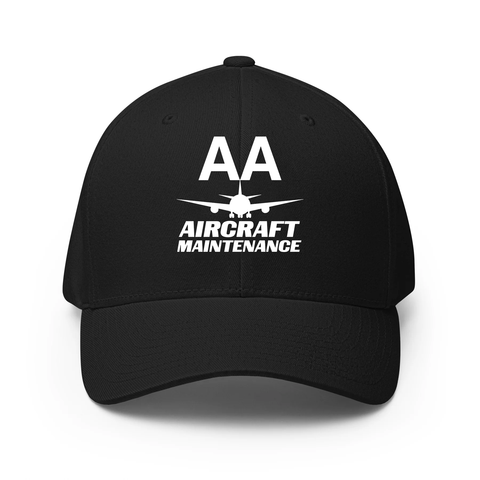AMERICAN AIRLINES APPAREL - Closed Back Structred Cap (Flexifit 6277)  Aircraft Maintenance