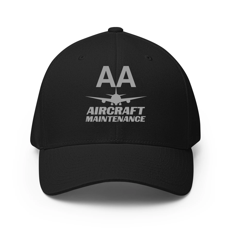 AMERICAN AIRLINES APPAREL - Closed Back Structred Cap (Flexifit 6277)  Aircraft Maintenance