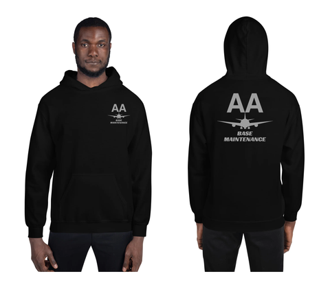 AMERICAN AIRLINES APPAREL - Base Maintenance Grey Logo Men's Hoodie