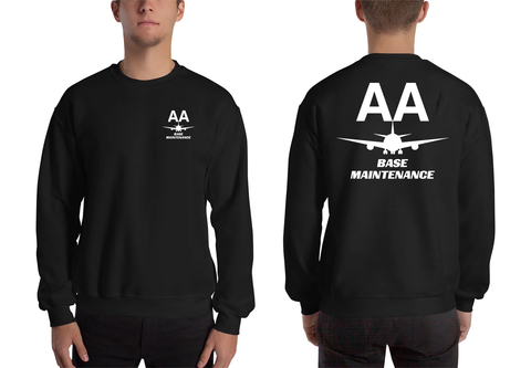 AMERICAN AIRLINES APPAREL - Base Maintenance   White Logo Men's Sweatshirt