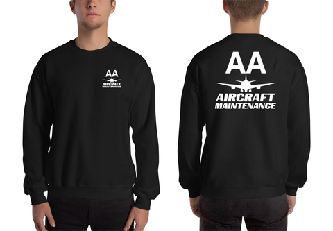 AMERICAN AIRLINES APPAREL - Aircraft Maintenance White Logo Men's Sweatshirt