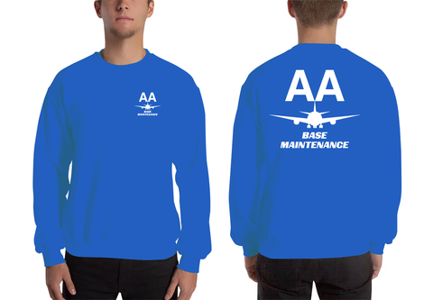 AMERICAN AIRLINES APPAREL - Base Maintenance   White Logo Men's Sweatshirt