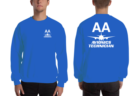 AMERICAN AIRLINES APPAREL - Avionics Technician  White Logo Men's Sweatshirt