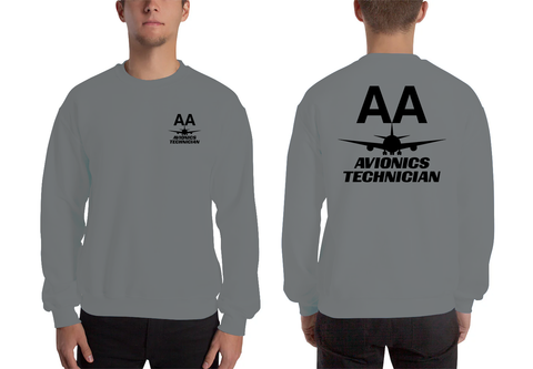 AMERICAN AIRLINES APPAREL - Avionics Technician  Black Logo Men's Sweatshirt