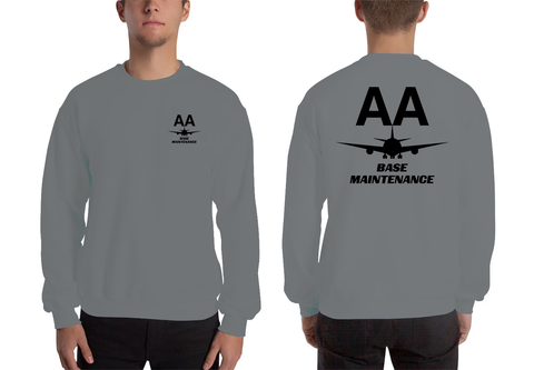 AMERICAN AIRLINES APPAREL - Base Maintenance  Black Logo Men's Sweatshirt
