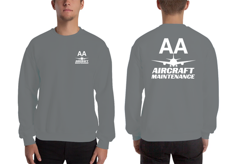 AMERICAN AIRLINES APPAREL - Aircraft Maintenance White Logo Men's Sweatshirt