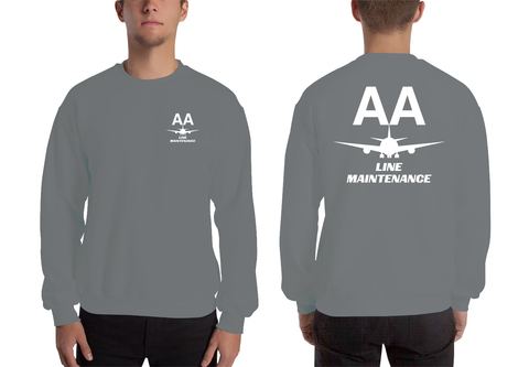 AMERICAN AIRLINES APPAREL - Line Maintenance   White Logo Men's Sweatshirt