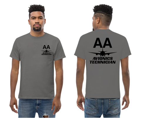 AMERICAN AIRLINES APPAREL - Avionics Technician  Black Logo T-Shirts