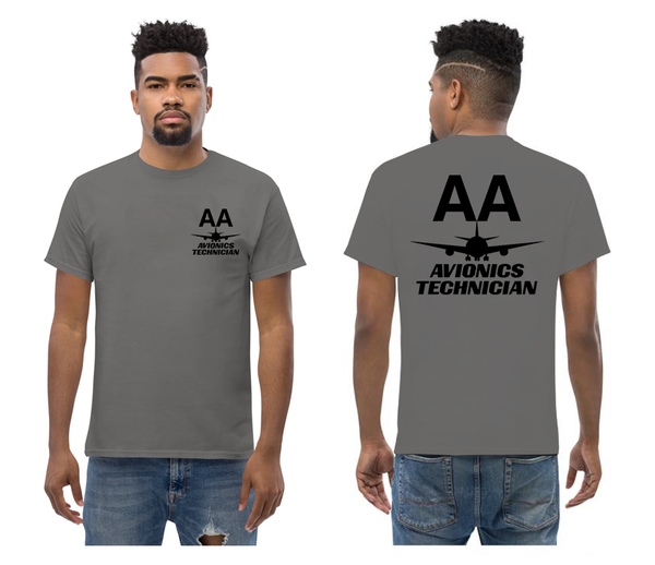 AMERICAN AIRLINES APPAREL - Avionics Technician  Black Logo T-Shirts