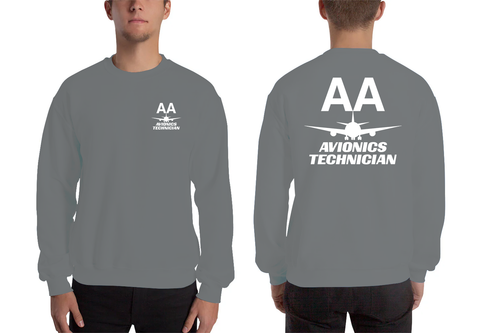 AMERICAN AIRLINES APPAREL - Avionics Technician  White Logo Men's Sweatshirt