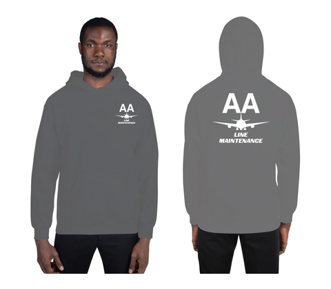 AMERICAN AIRLINES APPAREL - Line Maintenance  White Logo  Men's Hoodie
