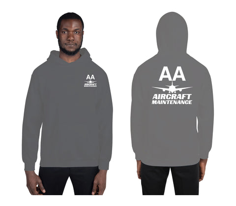 AMERICAN AIRLINES APPAREL - Aircraft Maintenance  White Logo Men's Hoodie