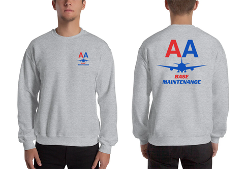 AMERICAN AIRLINES APPAREL - Base Maintenance  Red-Blue Logo Men's Sweatshirt