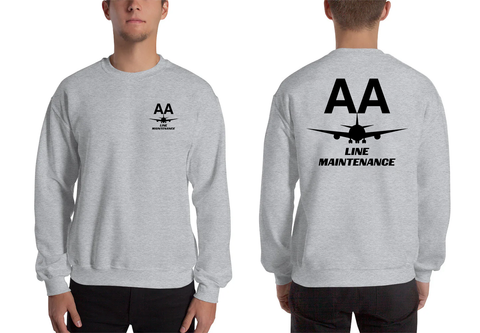 AMERICAN AIRLINES APPAREL - Line Maintenance   Black Logo Men's Sweatshirt