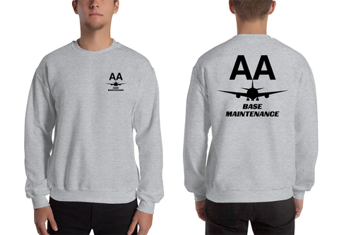 AMERICAN AIRLINES APPAREL - Base Maintenance  Black Logo Men's Sweatshirt