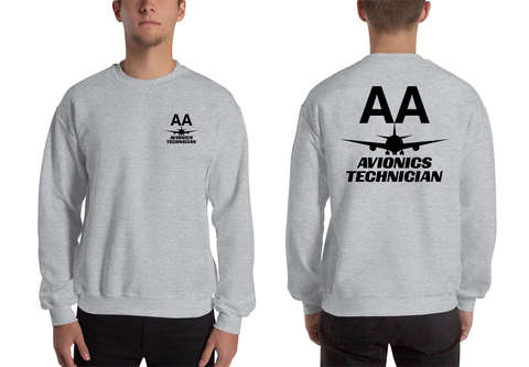 AMERICAN AIRLINES APPAREL - Avionics Technician  Black Logo Men's Sweatshirt