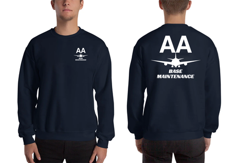 AMERICAN AIRLINES APPAREL - Base Maintenance   White Logo Men's Sweatshirt