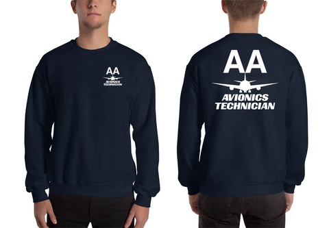 AMERICAN AIRLINES APPAREL - Avionics Technician  White Logo Men's Sweatshirt