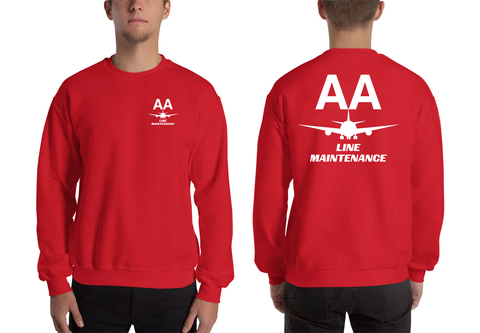 AMERICAN AIRLINES APPAREL - Line Maintenance   White Logo Men's Sweatshirt
