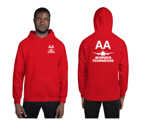 AMERICAN AIRLINES APPAREL -Avionics Technician  White Logo Men's Hoodie