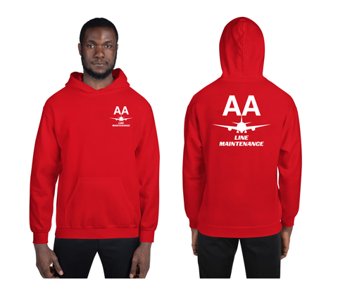 AMERICAN AIRLINES APPAREL - Line Maintenance  White Logo  Men's Hoodie