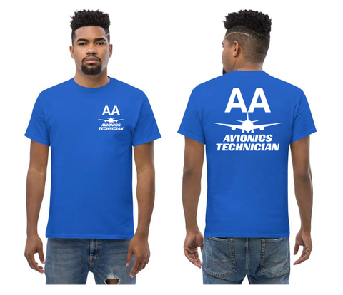 AMERICAN AIRLINES APPAREL - Avionics Technician  White Font Logo T-Shirts
