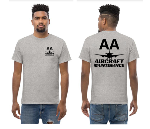 AMERICAN AIRLINES APPAREL - Aircraft Maintenance  Black Logo T-Shirts