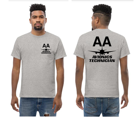 AMERICAN AIRLINES APPAREL - Avionics Technician  Black Logo T-Shirts