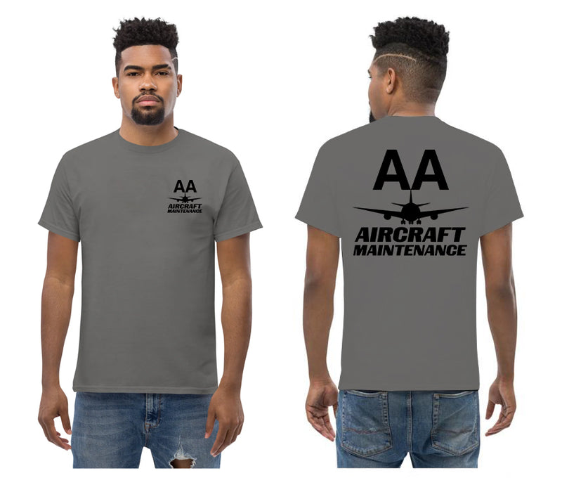 AMERICAN AIRLINES APPAREL - Aircraft Maintenance  Black Logo T-Shirts