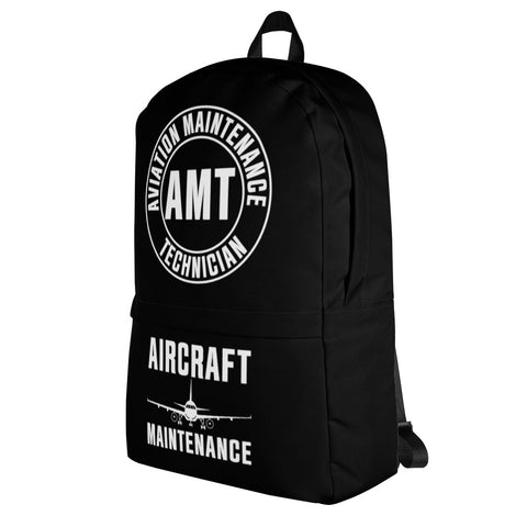 AMT Aircraft Maintenance Black Backpack