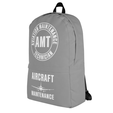 AMT Aircraft Maintenance Gray Backpack