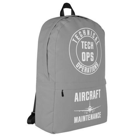 Tech-Ops Aircraft Maintenance Gray Backpack