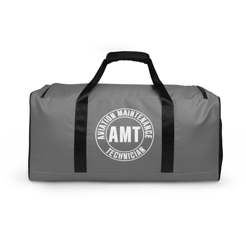 AMT Aircraft Maintenance Gray Duffle Bag