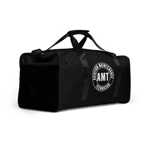 AMT Aircraft Maintenance Black Duffle Bag