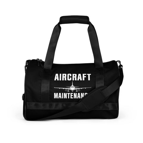 AMT Aircraft Maintenance Black Gym Bag