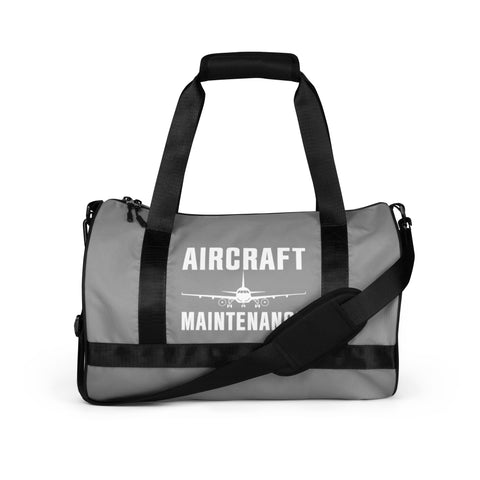 AMT Aircraft Maintenance Gray Gym Bag