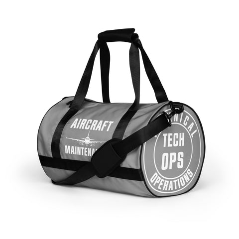 Tech-Ops Aircraft Maintenance Gray Gym Bag