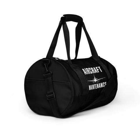 AMT Aircraft Maintenance Black Gym Bag