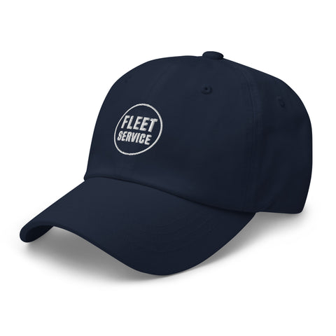 Fleet Service Adjustable Dad Hat With CLT (CHARLOTTE) On The Back