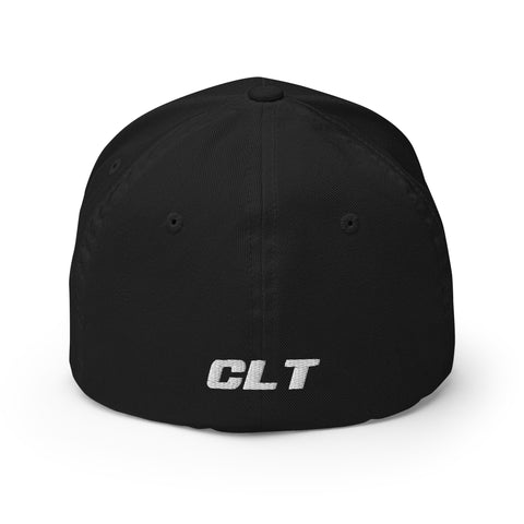 Fleet Service Structured Fitted Twill Cap With CLT (CHARLOTTE) On The Back