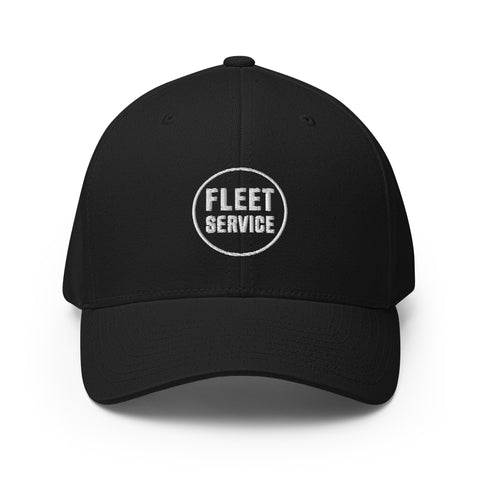 Fleet Service Structured Fitted Twill Cap With CLT (CHARLOTTE) On The Back