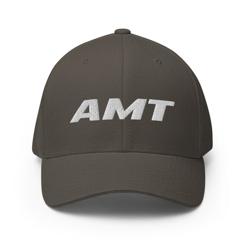 AMT Aircraft Maintenance Structured Fitted Twill Cap With CLT (CHARLOTTE) On The Back