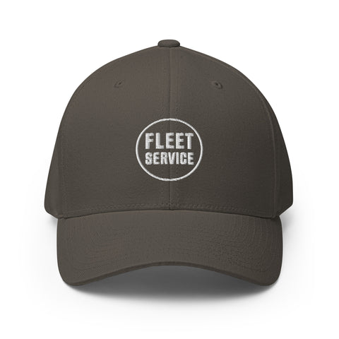 Fleet Service Structured Fitted Twill Cap With CLT (CHARLOTTE) On The Back