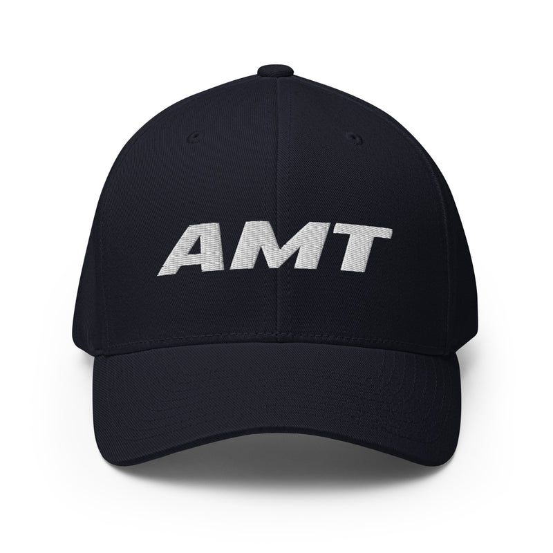 AMT Aircraft Maintenance Structured Fitted Twill Cap With CLT (CHARLOTTE) On The Back