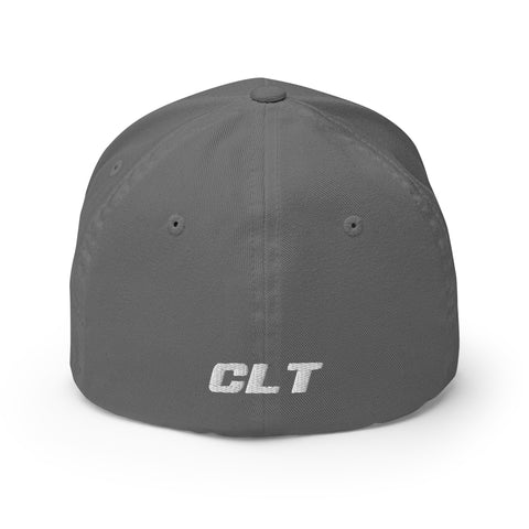 AMT Aircraft Maintenance Structured Fitted Twill Cap With CLT (CHARLOTTE) On The Back