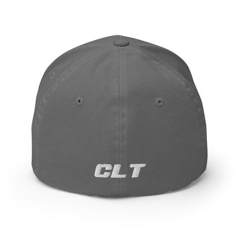 Fleet Service Structured Fitted Twill Cap With CLT (CHARLOTTE) On The Back