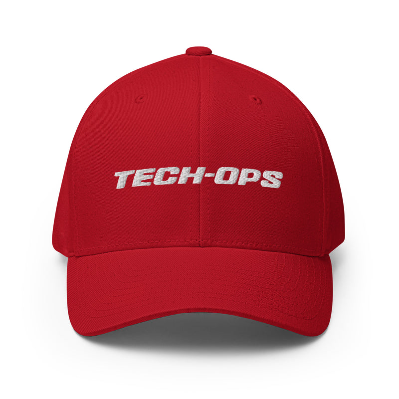 Tech-ops Aircraft Maintenance Structured Fitted Twill Cap With CLT (CHARLOTTE) On The Back
