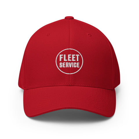 Fleet Service Structured Fitted Twill Cap With CLT (CHARLOTTE) On The Back