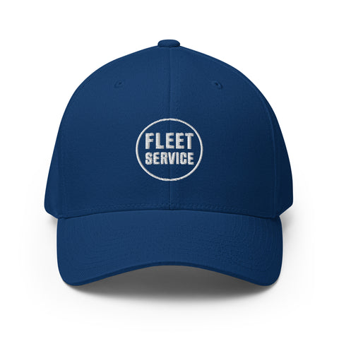 Fleet Service Structured Fitted Twill Cap With CLT (CHARLOTTE) On The Back